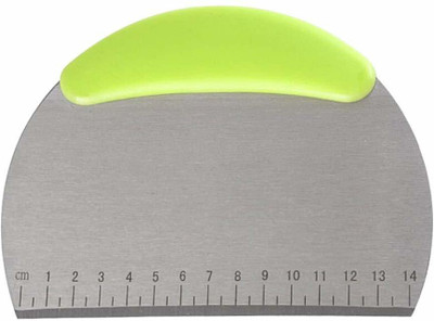 Magnusdeal Stainless Steel Dough Pastry Scraper & Chopper, Quick & Easy Dough Scraper with Ergonomic Rubber Non-Slip Grip, Multi-Purpose Kitchen Scraper Tool, Food Scraper, Pastry Scraper 1Pc Vegetable & Fruit Scraper(1x Pastry Scraper Bench Scrape Kitchen Tool for Baking and Cooking)