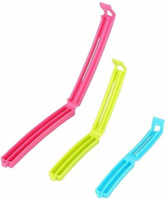 Fulkiza Bag Sealing Clips Large, Medium, Small BPA Plastic Plastic Clips(Set of 3, Multicolor)