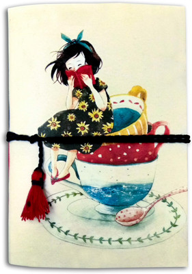 SP CREATION Handmade diary A5 Journal Unruled 92 Pages(Red)