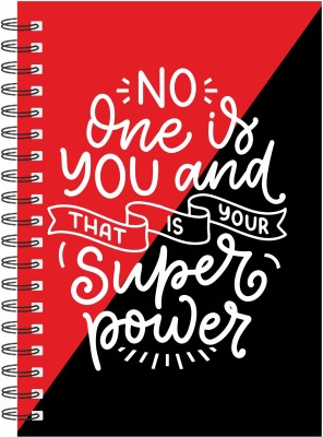 Macro Motivational Collection A5 Diary No 120 Pages(Red)