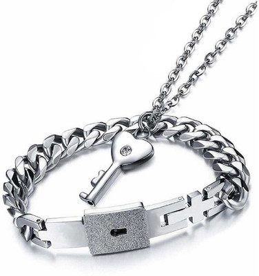 Jewelgenics Stainless Steel Jewel Set(Silver)