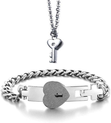 Jewelgenics Stainless Steel Jewel Set(Silver)