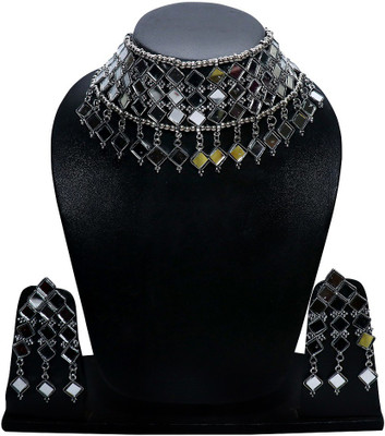 Shining Angel Oxidised Silver Silver Silver Jewellery Set(Pack of 1)