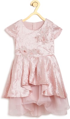 gini-jony-girls-midiknee-length-party-dresspink-cap-sleeve