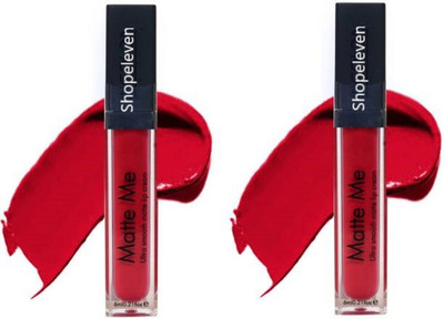 Shopeleven Matte Me Ultra Smooth Lip Cream(Red, 6 ml)