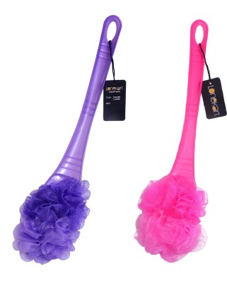 Lonekart Loofah(Pack of 2, Pink, Purple)