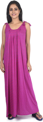 Piyali's Creation Women's Women Nighty(Purple)