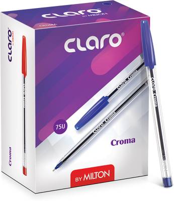 Claro by Milton Croma Ball Pen Ball Pen  (Pack of 75, Blue)
