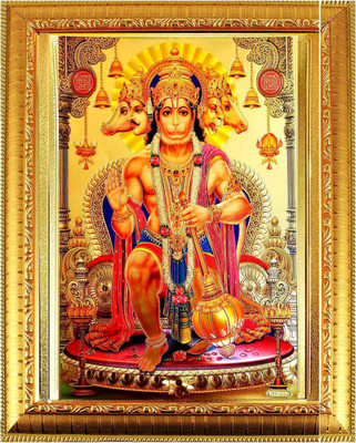 SUNINOW Panchmukhi Hanuman Ji God Religious Frame