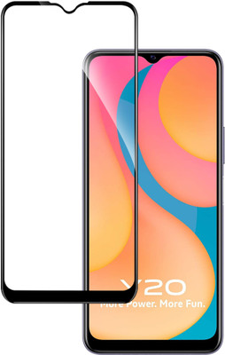 HUPSHY Edge To Edge Tempered Glass for Vivo Y20, Vivo Y20i, Vivo Y20T(Pack of 1)