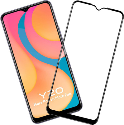 HUPSHY Edge To Edge Tempered Glass for vivo Y20(Pack of 1)