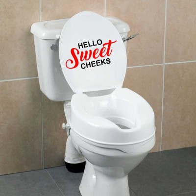 KREEPO 19 cm toilet_sticker35_multcr Self Adhesive Sticker(Pack of 1)