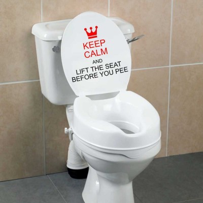 KREEPO 17 cm toilet_sticker23_multcr Self Adhesive Sticker(Pack of 1)