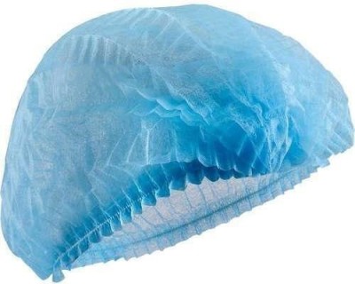 SW LIFECARE 100 Pcs Disposable Non Woven Bouffant (Medical blue) Surgical Head Cap(Disposable)