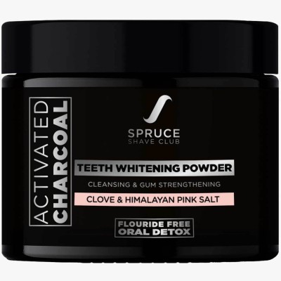 Spruce Shave Club Spruce Activated Charcoal Teeth Whitening Powder Teeth Whitening Kit