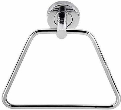 Strength by pinnu SST-02 Stainless Steel Towel Ring for Bathroom/Wash Basin/Napkin-Towel Hanger/Bathroom Accessories (Chrome-Triangle) - Pack of 1 SILVER Towel Holder(Stainless Steel)