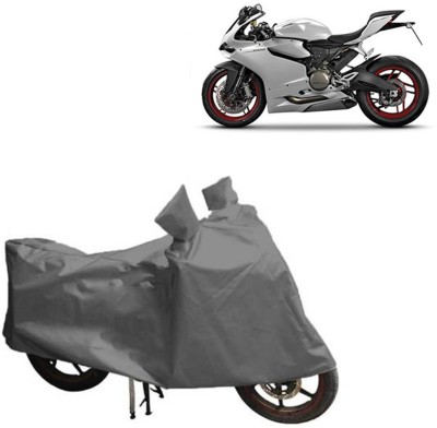 MOTOWORLD Waterproof Two Wheeler Cover for Ducati(899 Panigale, Grey)