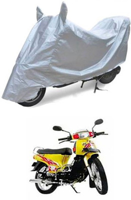 QualityBeast Two Wheeler Cover for Kinetic(Silver)