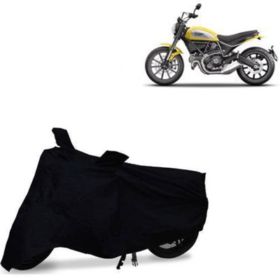 Mdstar Waterproof Two Wheeler Cover for Ducati(Scrambler, Black)