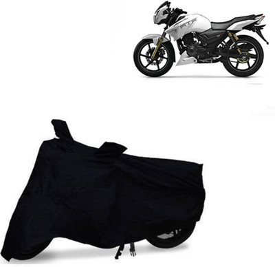 RPSENTTERPR Two Wheeler Cover for TVS(Apache RTR 180, Black)