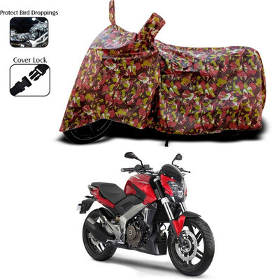 ANTHUB Two Wheeler Cover for Bajaj(Red)