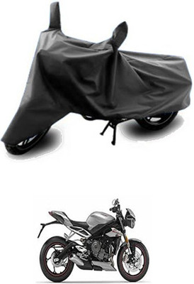 QualityBeast Two Wheeler Cover for Triumph(Grey)