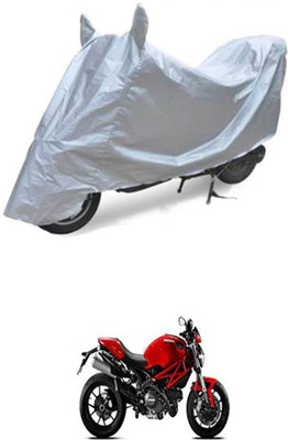 QualityBeast Two Wheeler Cover for Ducati(Silver)