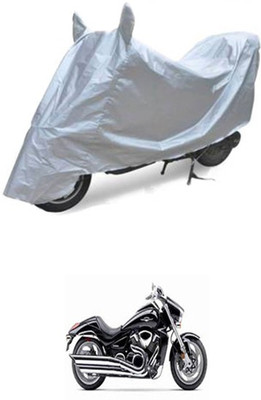 QualityBeast Two Wheeler Cover for Suzuki(Silver)