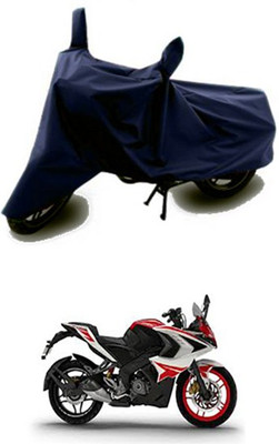 QualityBeast Two Wheeler Cover for Bajaj(Pulsar RS 200, Blue)