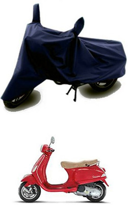 QualityBeast Two Wheeler Cover for Universal For Bike(Vespa LX, Blue)