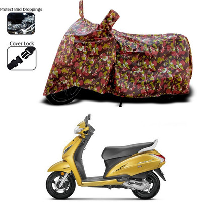 ANTHUB Two Wheeler Cover for Honda(Red)