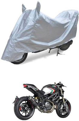 QualityBeast Two Wheeler Cover for Ducati(Silver)