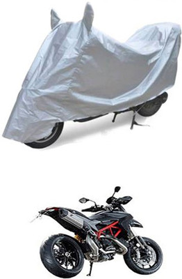 QualityBeast Two Wheeler Cover for Ducati(Hyperstrada, Silver)