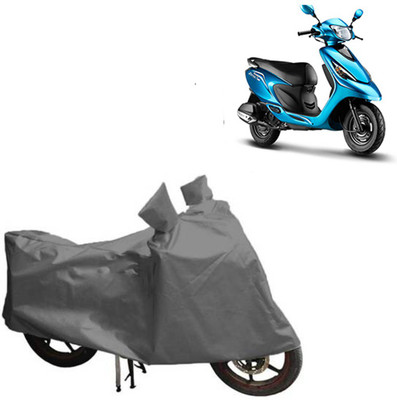 MOTOWORLD Waterproof Two Wheeler Cover for TVS(Zest, Grey)