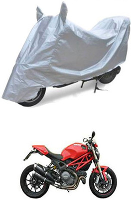 QualityBeast Two Wheeler Cover for Ducati(Silver)