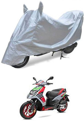 QualityBeast Two Wheeler Cover for Aprilia(Silver)
