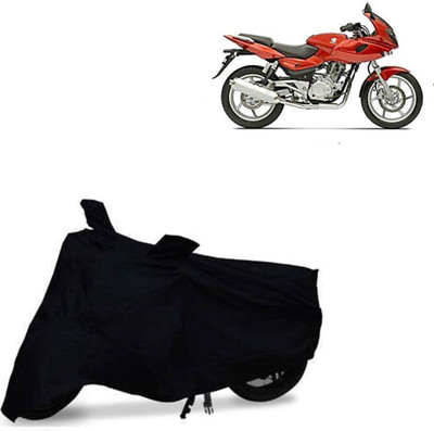 RPSENTTERPR Waterproof Two Wheeler Cover for Bajaj(Pulsar 220 DTS-i, Black)