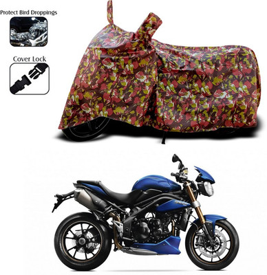ANTHUB Two Wheeler Cover for Triumph(Red)