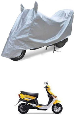 QualityBeast Two Wheeler Cover for Indus(Yo Style, Silver)