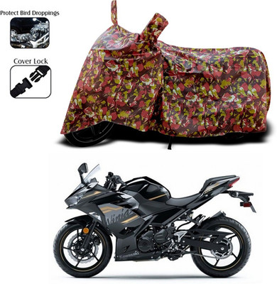 ANTHUB Two Wheeler Cover for Kawasaki(Red)