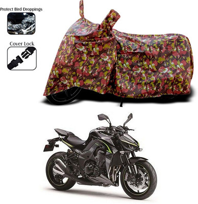 ANTHUB Two Wheeler Cover for Kawasaki(Red)