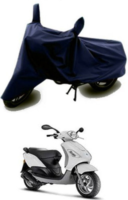 QualityBeast Two Wheeler Cover for Piaggio(Blue)