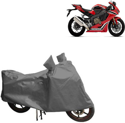 MOTOWORLD Waterproof Two Wheeler Cover for Honda(CBR 1000RR, Grey)