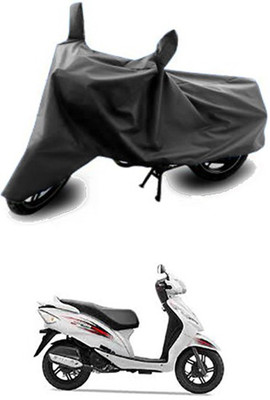 QualityBeast Two Wheeler Cover for TVS(Wego, Grey)