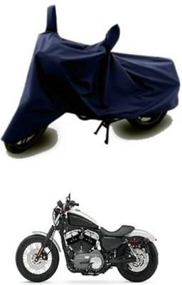 QualityBeast Two Wheeler Cover for Harley Davidson(Blue)