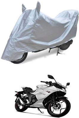 CoNNexXxionS Two Wheeler Cover for Suzuki(Gixxer SF, Silver)