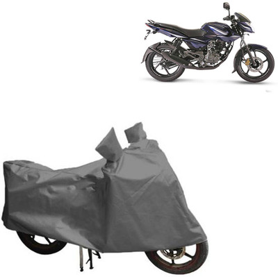 MOTOWORLD Waterproof Two Wheeler Cover for Bajaj(Pulsar 135 LS DTS-i, Grey)