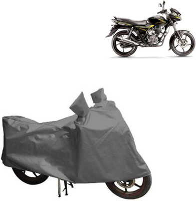 MOTOWORLD Waterproof Two Wheeler Cover for Bajaj(Discover 100 DTS-i, Grey)
