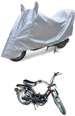 QualityBeast Two Wheeler Cover for Kinetic(Silver)