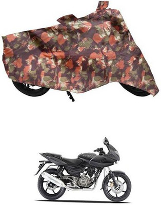 MotohunK Two Wheeler Cover for Bajaj(Pulsar 220 DTS-i, Multicolor)